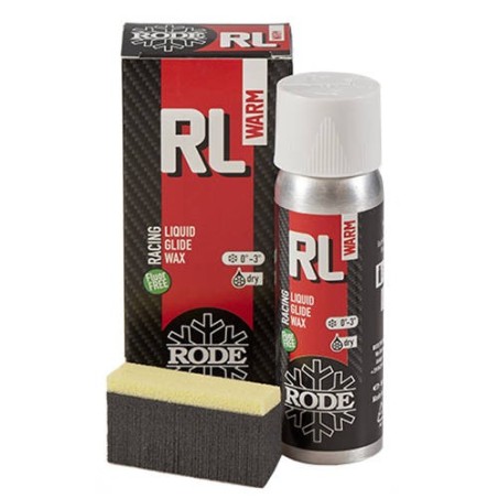 Fluor Free glidevoks Rode Racing Liquid Warm -3°...+0°C, 80 ml